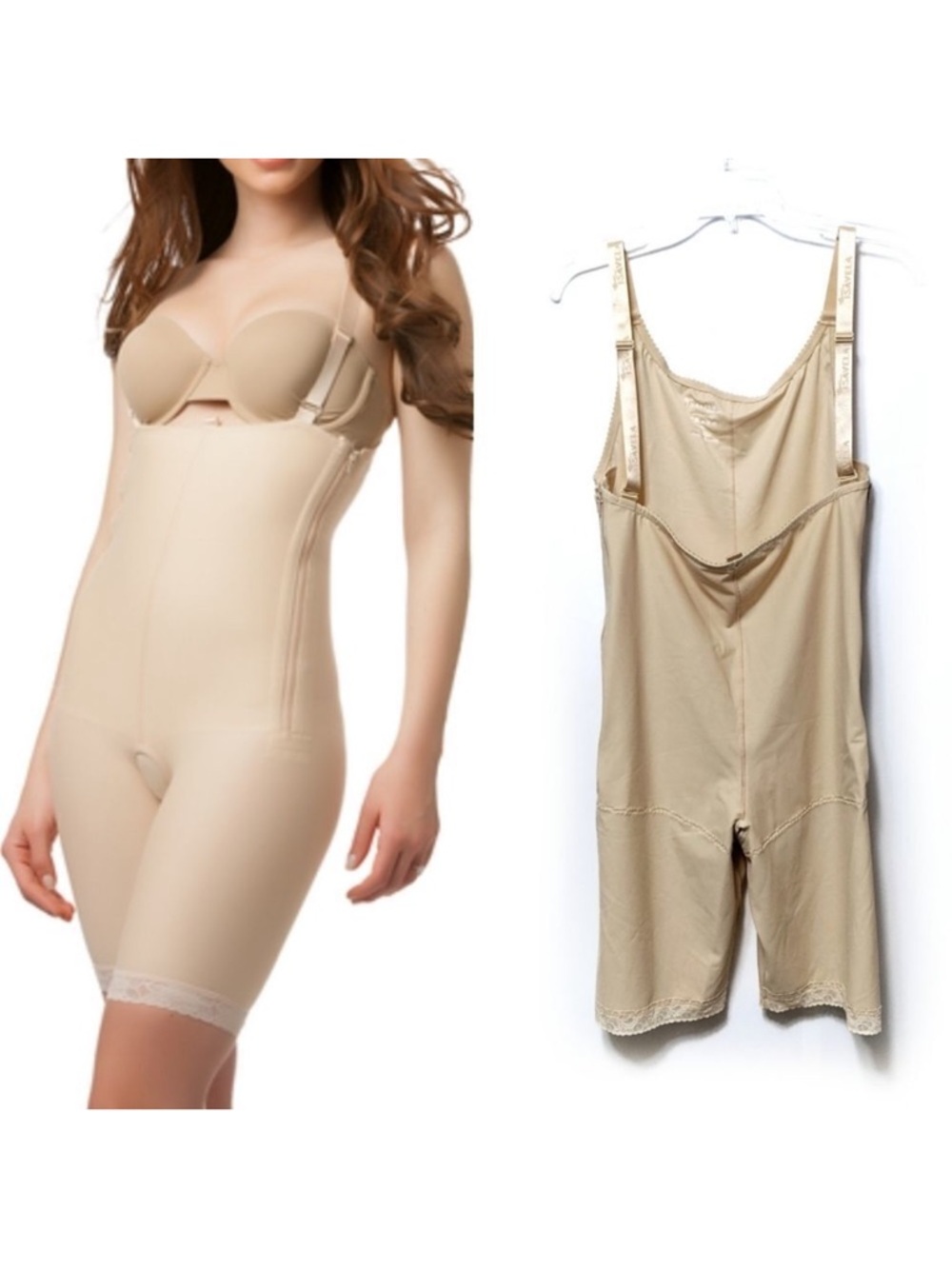 ISAVELA Mid Thigh Surgery Compression Bodysuit 4XL